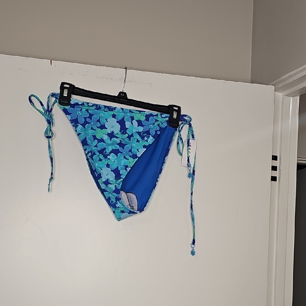 PacSun Blue Floral Bikini Bottom